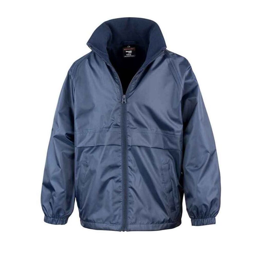 Result Core Childrens/Kids Fleece Lined Jacket / Navy